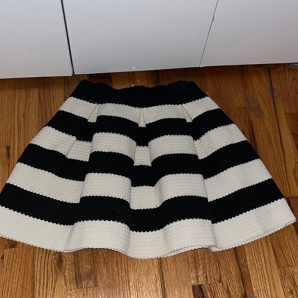 Black and White Mini Skirt